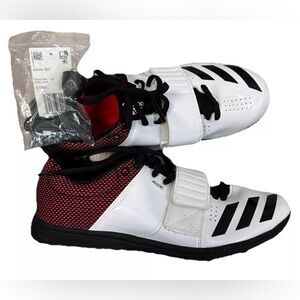 ADIDAS Adizero TJ / PV White Black Triple Jump Track Spikes Cleats Shoes Mens 8